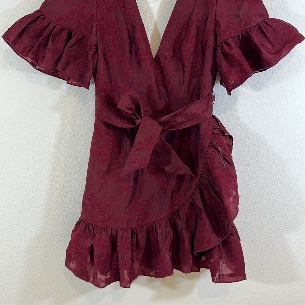 C/MEO Collective Textured Ruffle Wrap Dress - Picture 2 of 10